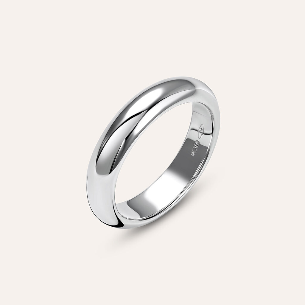 Fede Classica Leggera 4.5 mm Oro Bianco