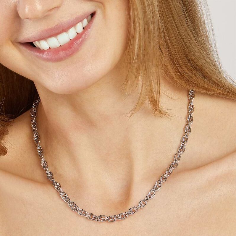 Catena Silver Collection Argento Rodiato - Collane Catena Donna | Stroili