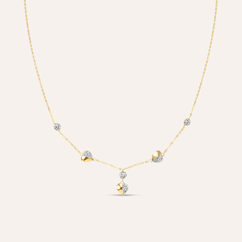 Collana Christelle Oro Giallo Cristallo - Collane Donna | Stroili