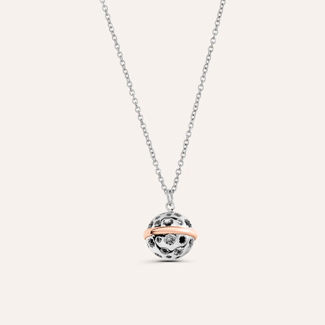 Collana Chiama Angeli Sunrise Acciaio Bicolore Bianco / Rosa - Collane Chiama Angeli Donna | Stroili