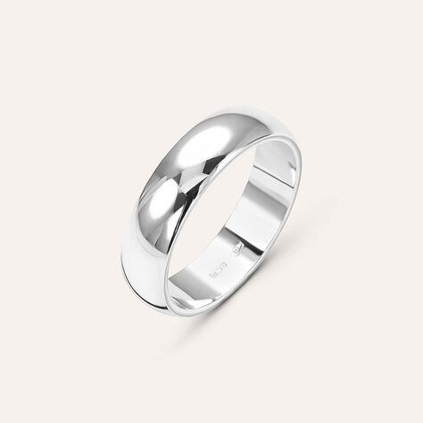 Fede Mantovana 5 mm Oro Bianco - Fedi Unisex | Stroili