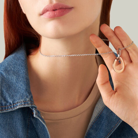 Collana Sunrise Acciaio Bicolore Bianco / Rosa - Collane Donna | Stroili