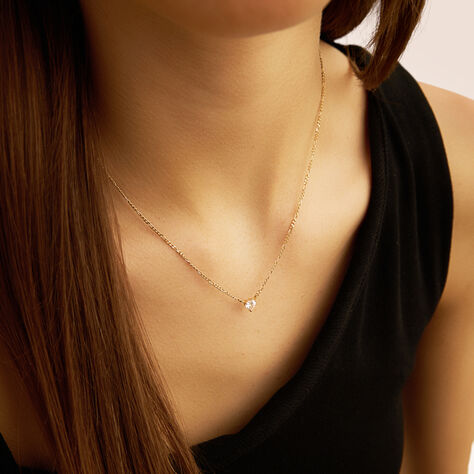 Collana Punto Luce Claire Oro Giallo Cubic Zirconia - Collane Punto Luce Donna | Stroili