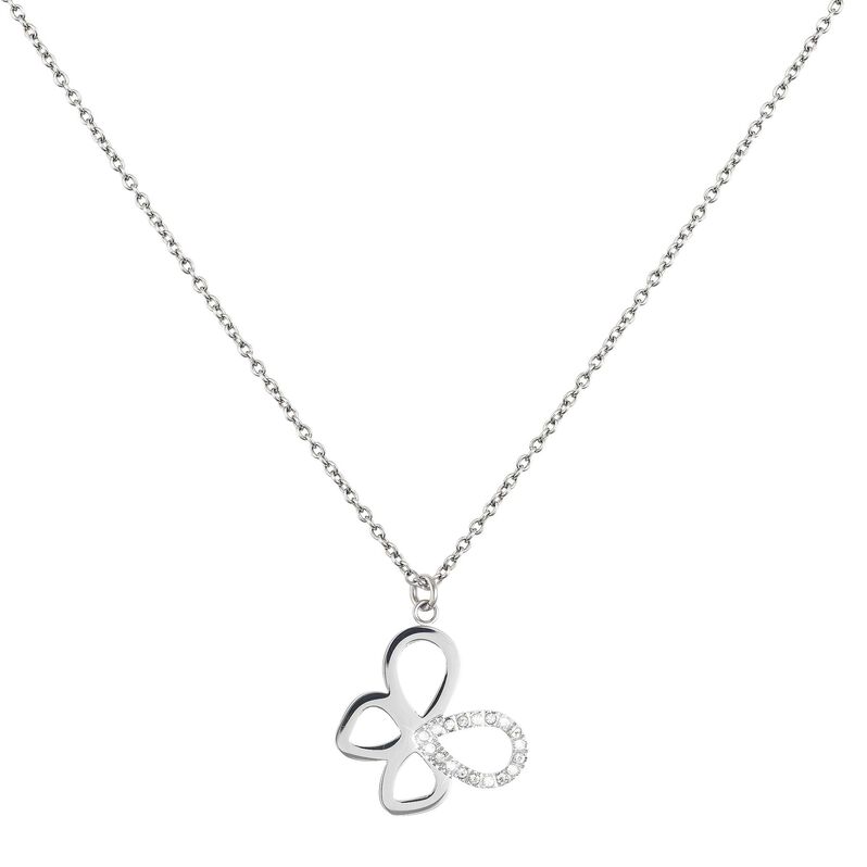 Girocollo farfalla in acciaio e glitter - Collane Donna | Stroili