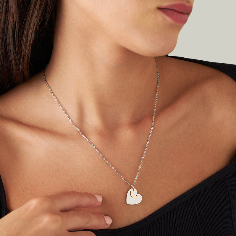 Collana Sunrise Acciaio Bicolore Bianco / Rosa - Collane Donna | Stroili