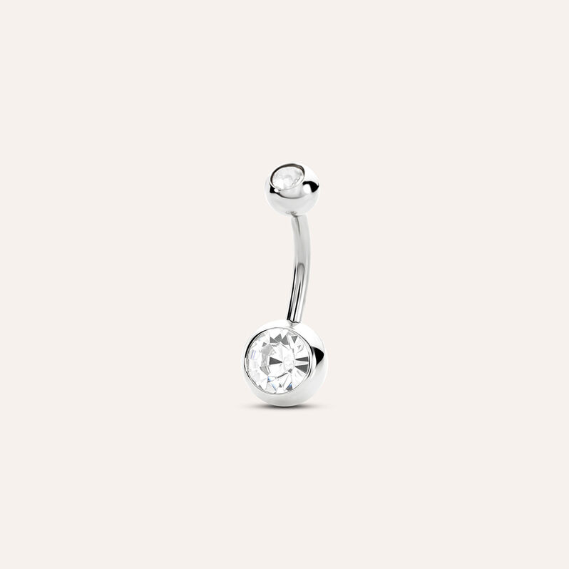 Piercing Ombelico Moonlight Acciaio Cristallo - Gioielli Donna | Stroili