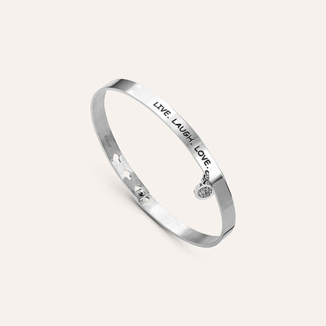 Bangle Sunrise Acciaio Cristallo - Bracciali Rigidi Donna | Stroili