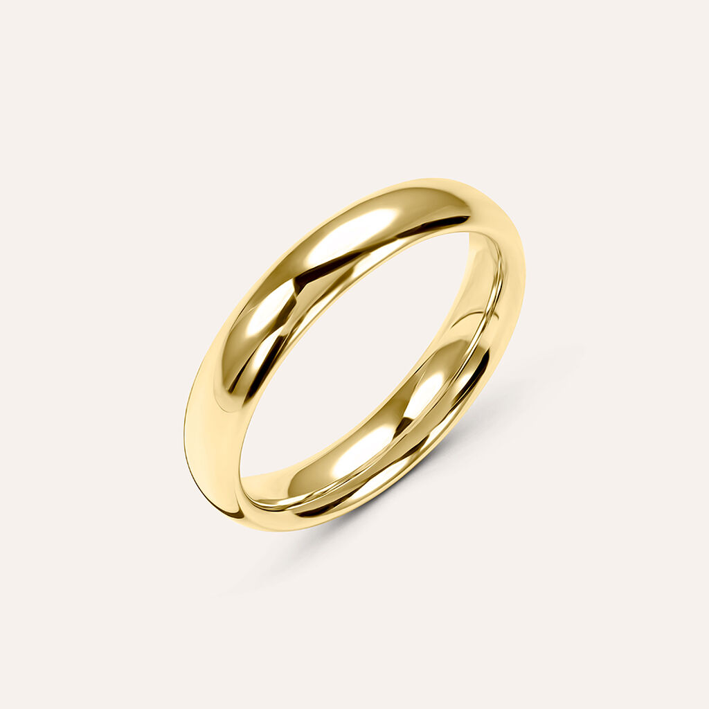 Fede Comoda Leggera 4 mm Oro Giallo